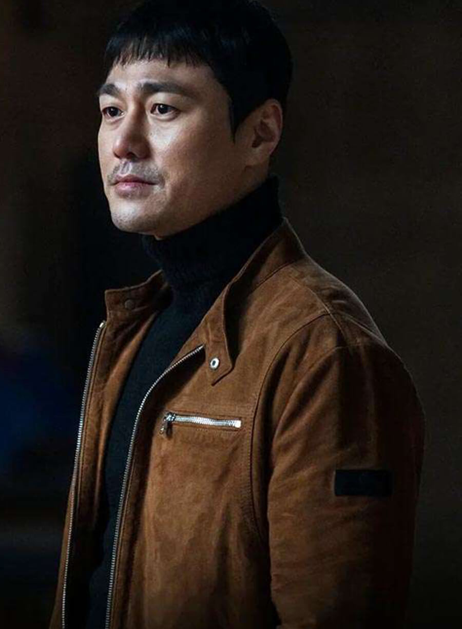 Choi Young-joons The Defects 2025 Brown Leather Jacket