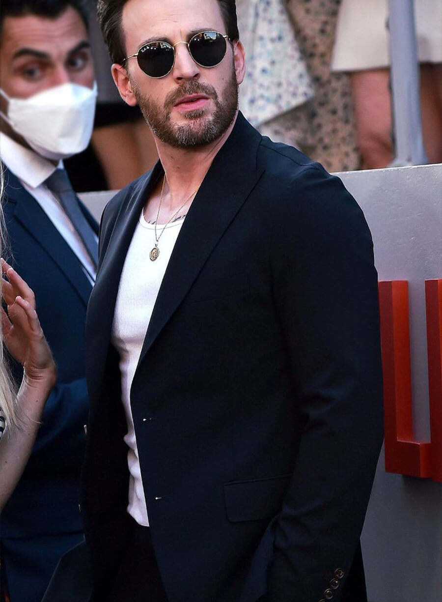 Chris Evans Blue Blazer