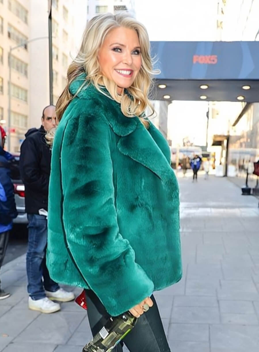 Christie Brinkley Green Jacket