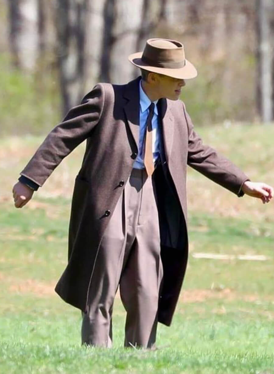 Cillian Murphy Oppenheimer Brown Coat