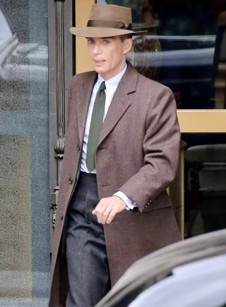 Cillian Murphy Oppenheimer Brown Coat