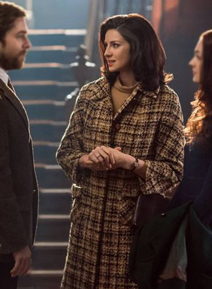 Claire Fraser Outlander Brown Tweed Coat