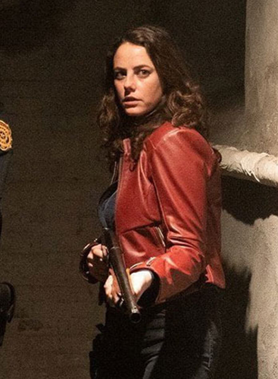 Claire Redfield Resident Evil Red Leather Jacket