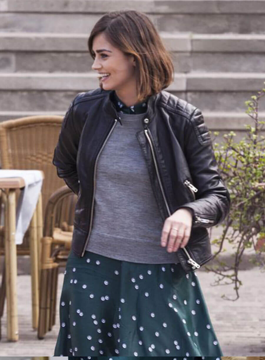 Clara Oswald Doctor Who Leather Jacket
