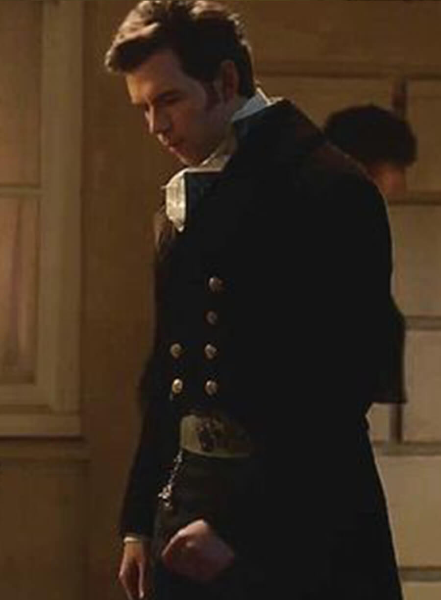 Colin Bridgerton Luke Newton Black Wool Tailcoat