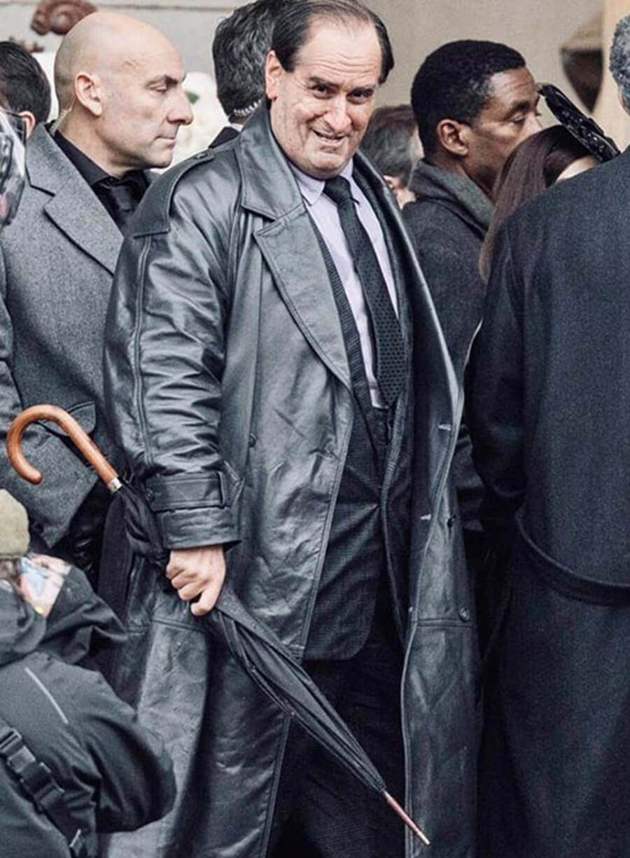 Colin Farrell The Batman Leather Long Coat
