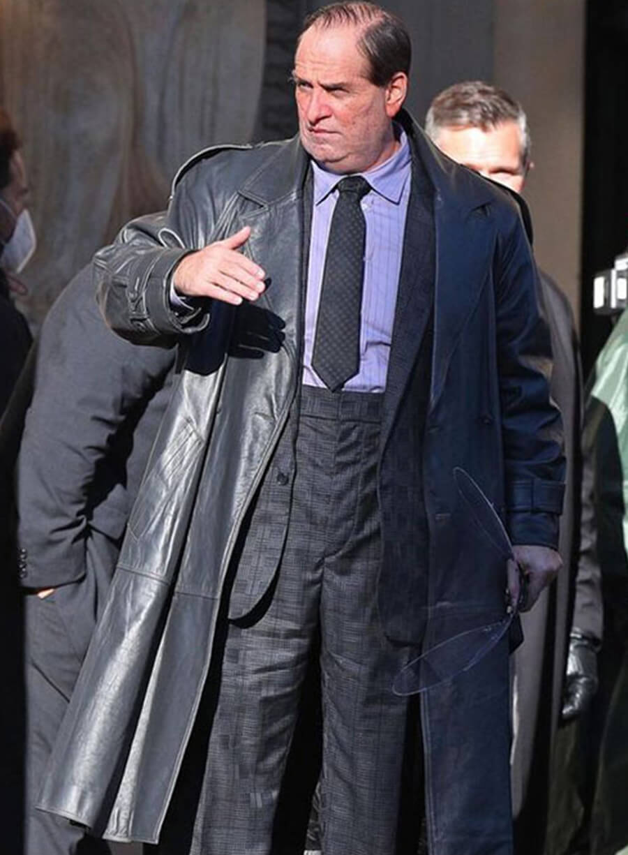 Colin Farrell The Batman Leather Long Coat