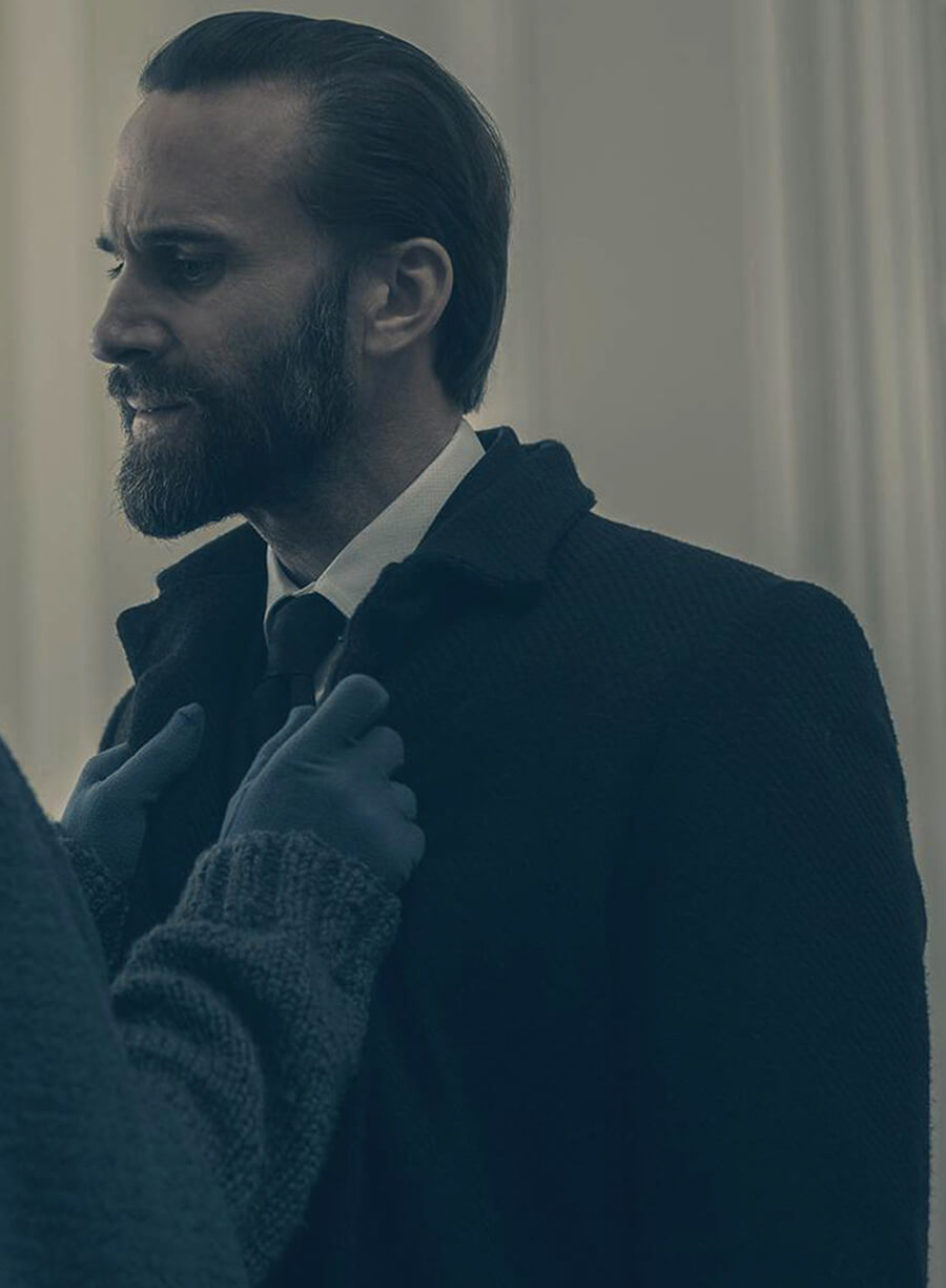 Commander Waterford The Handmaid's Tale Black Long Coat