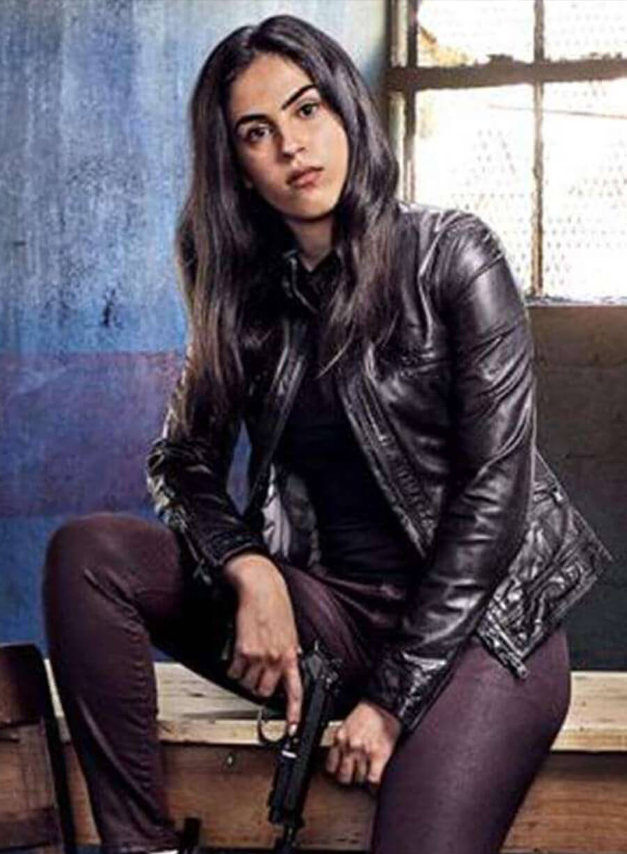 Condor Tv Series Leem Lubany Black Leather Jacket