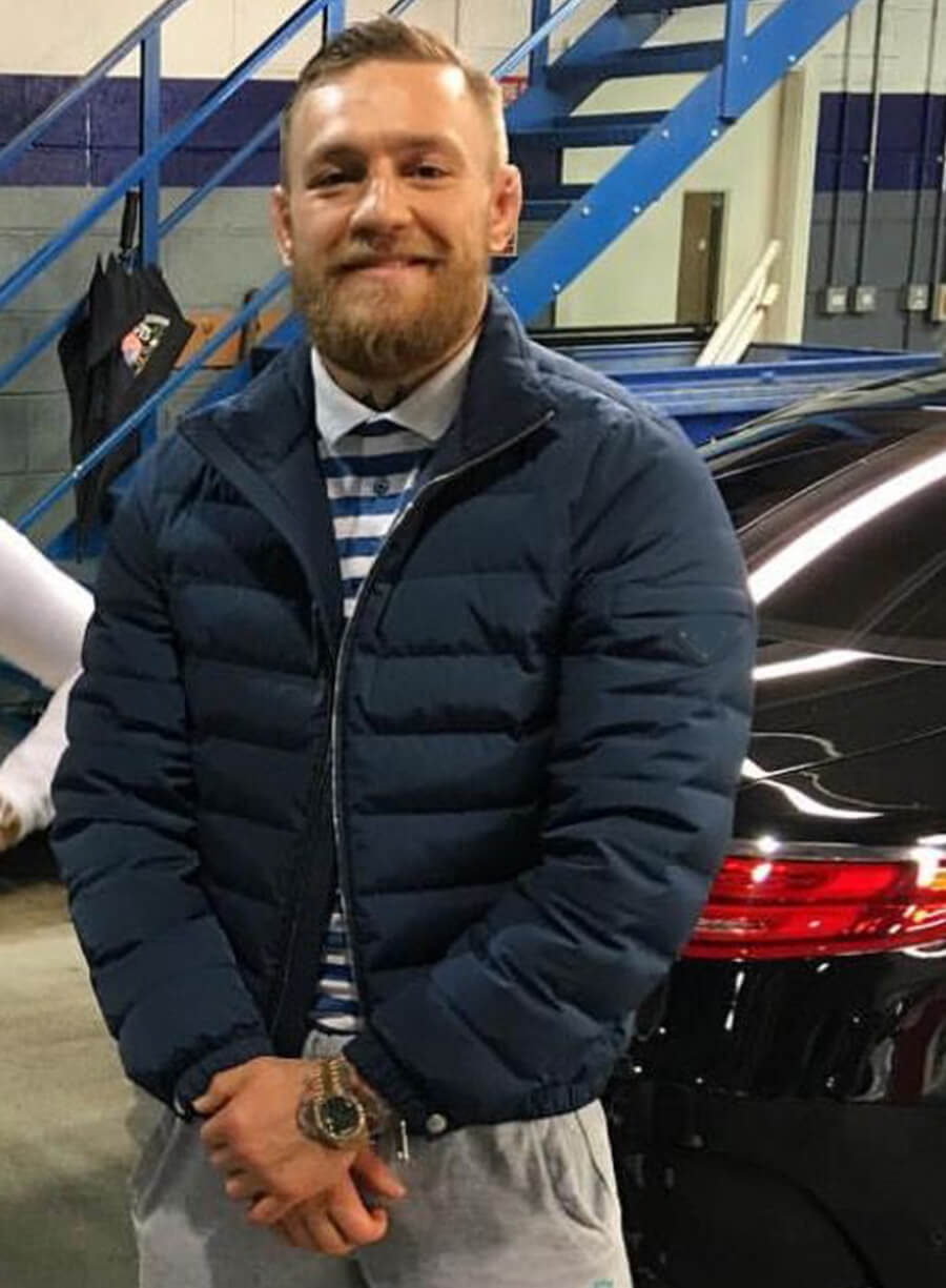Conor McGregor Blue Puffer Jacket