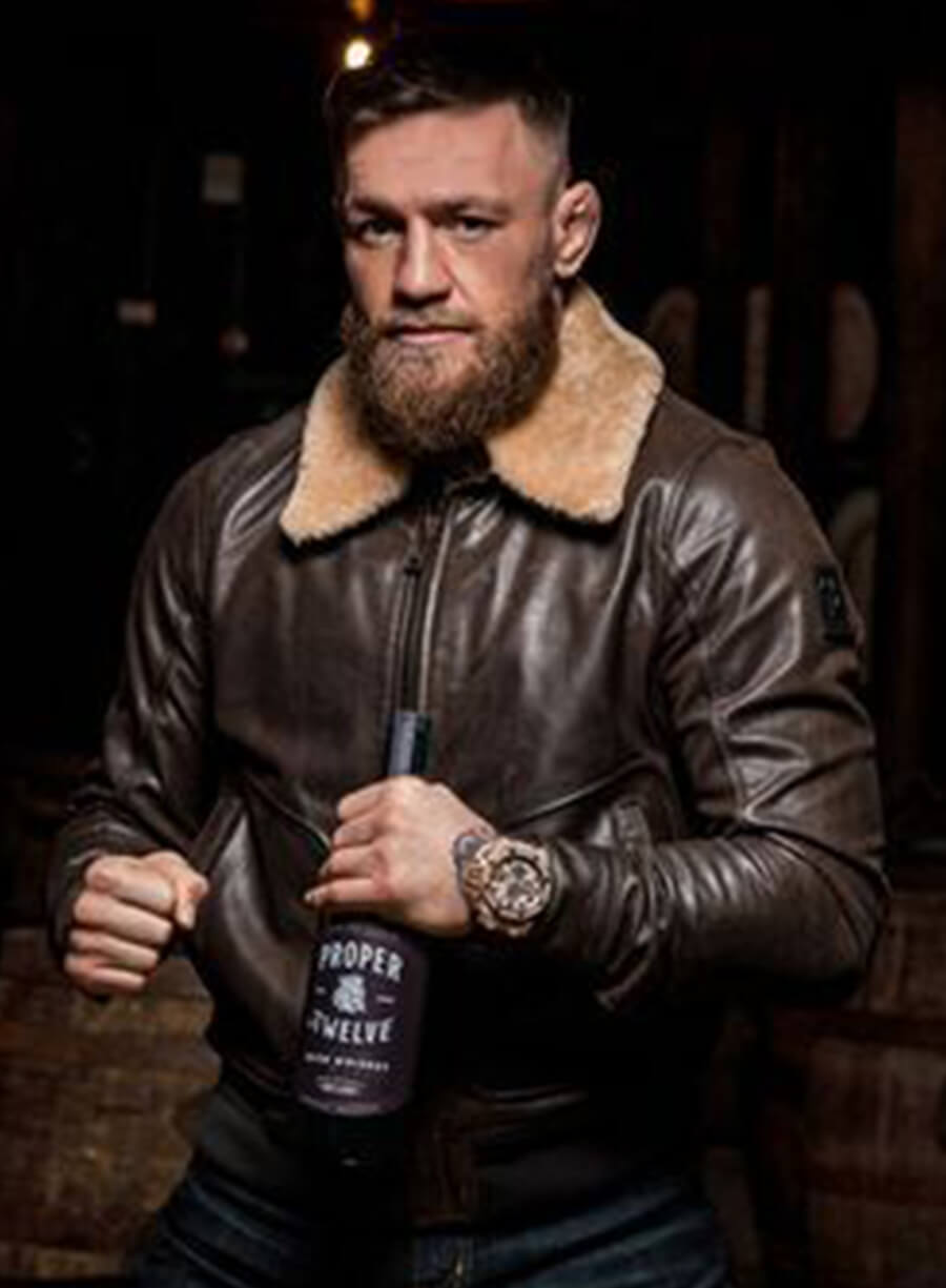 Conor McGregor Brown Fur Jacket