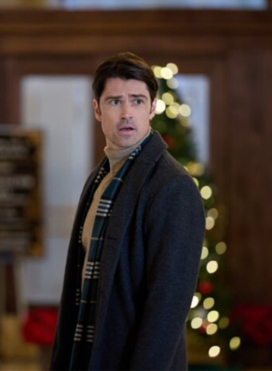 Corey Sevier The Christmas Charade Black Wool Coat