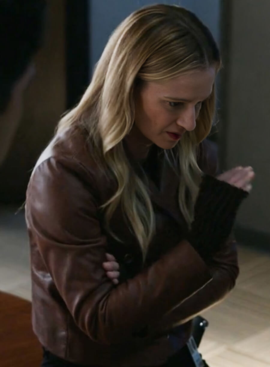 Criminal Minds S17 Jennifer Jareau Brown Leather Jacket