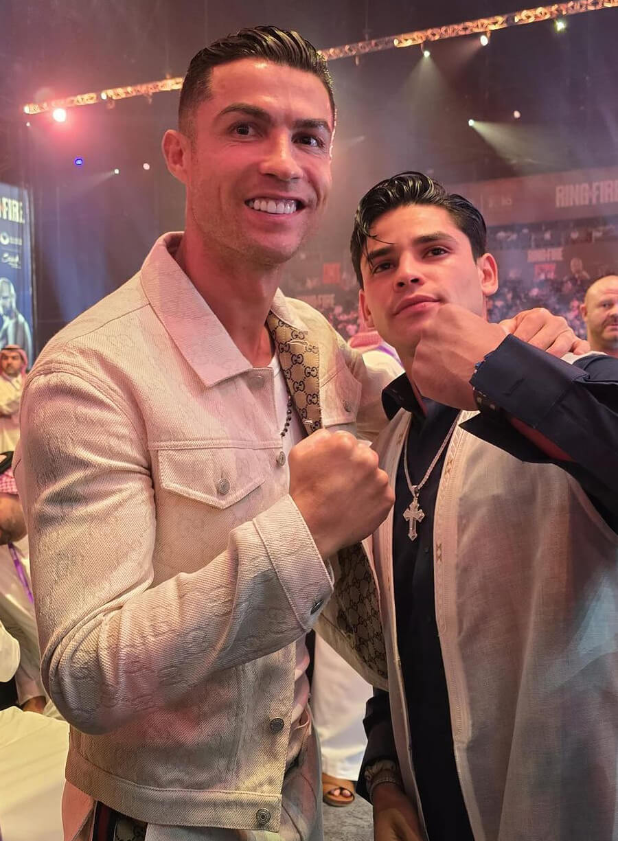 Cristiano Ronaldo White Trucker Jacket