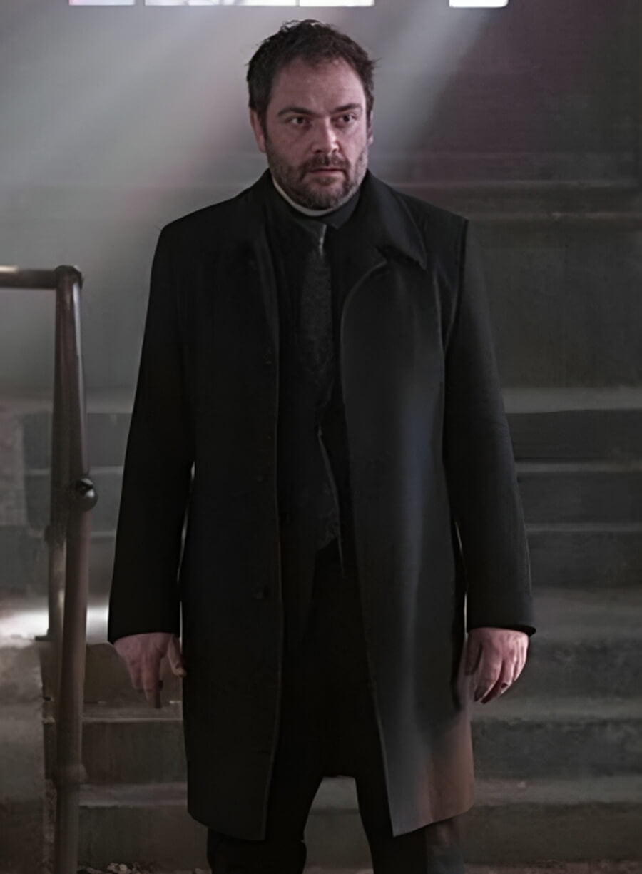 Crowely Black Wool Coat