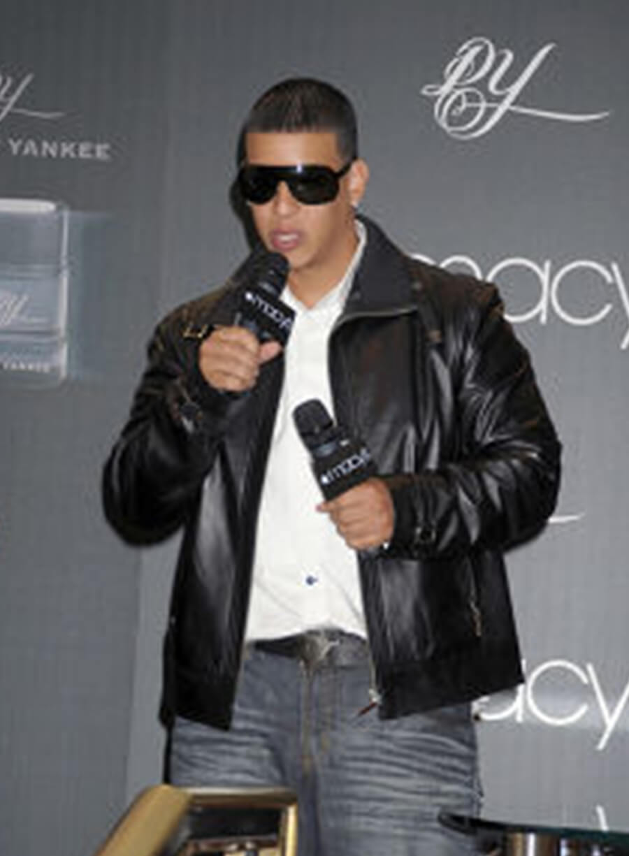 Daddy Yankee Black Leather Jacket