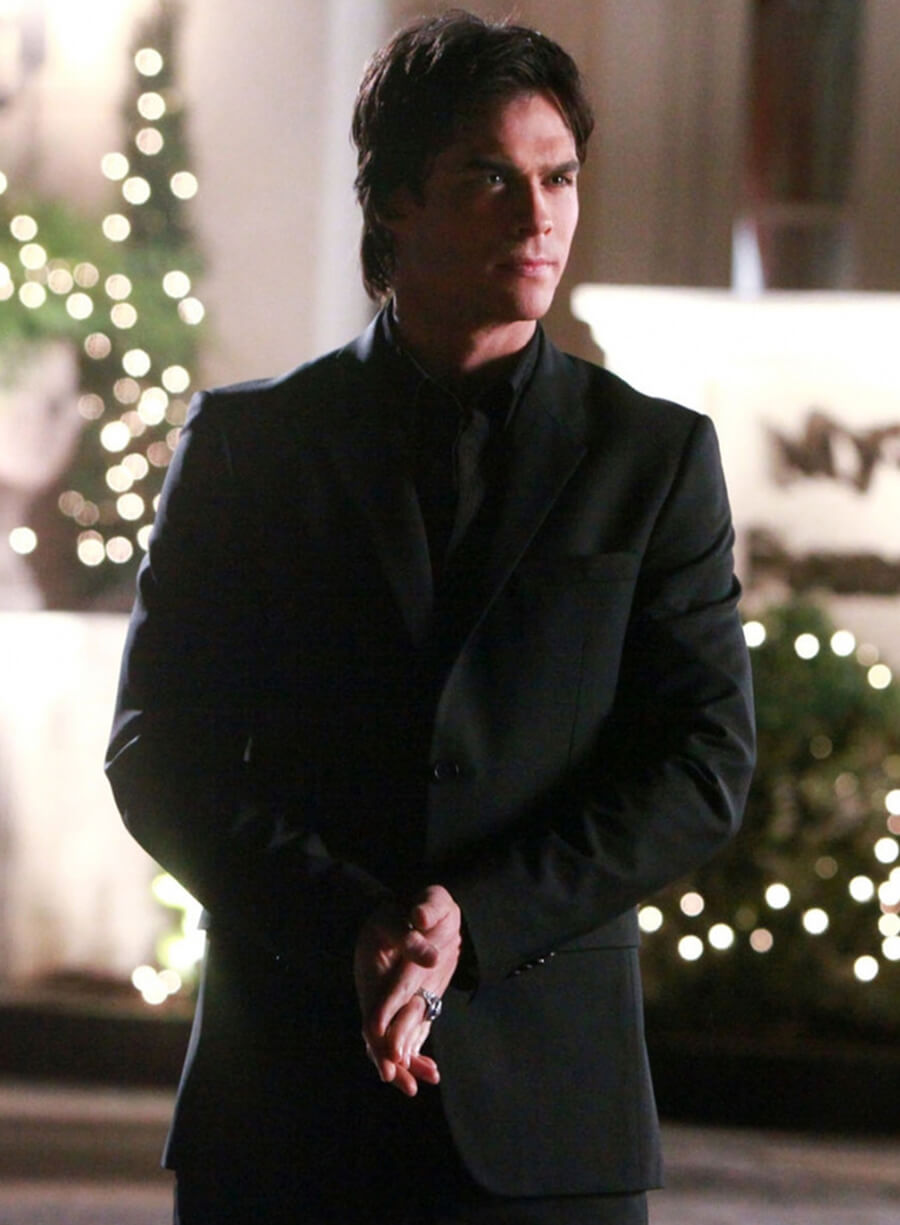 Damon Salvatore The Vampire Diaries S01 Black Blazer – LeatherJacketMerchant