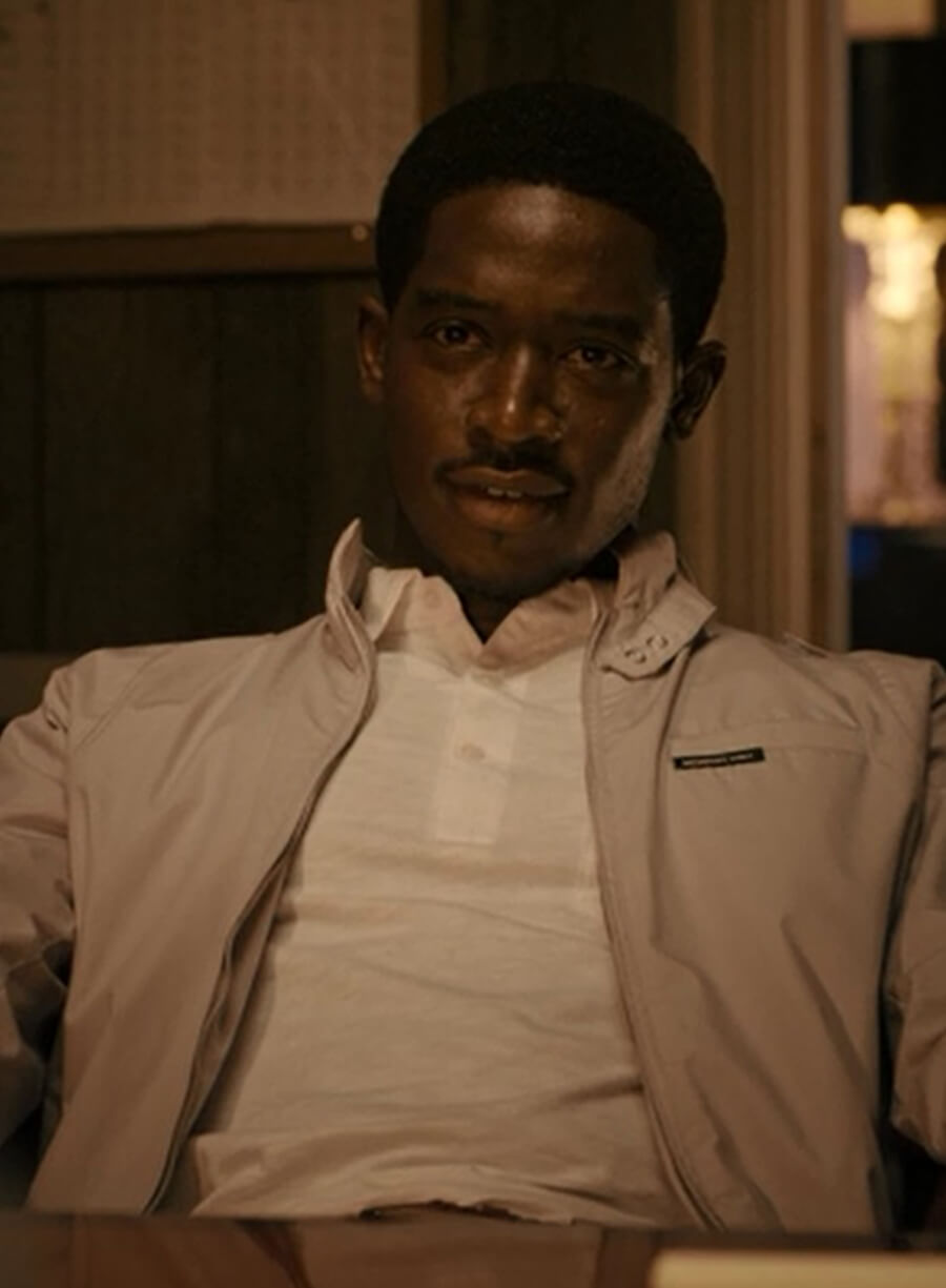 Damson Idris Snowfall S05 White Cotton Jacket