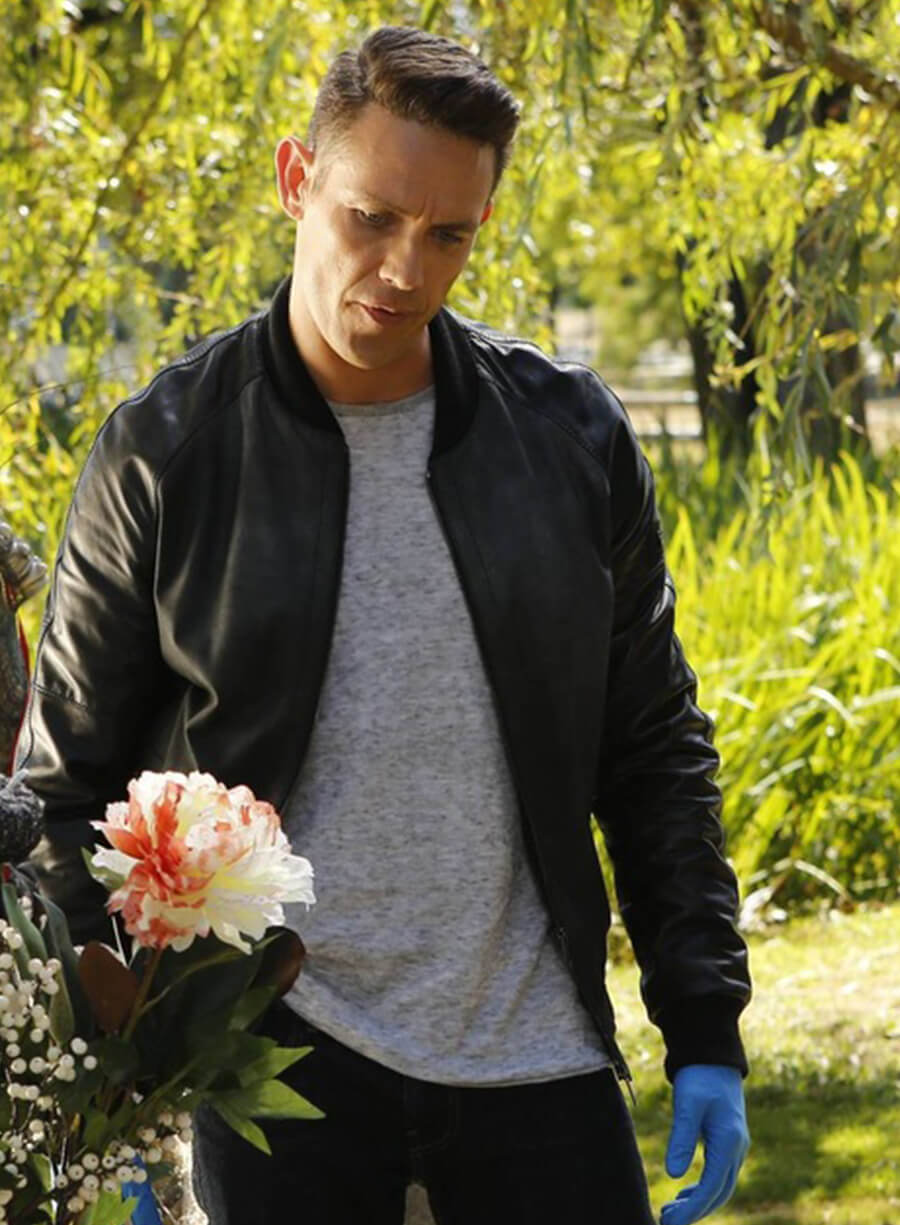 Dan Kevin Alejandro Lucifer S02 Black Bomber Jacket