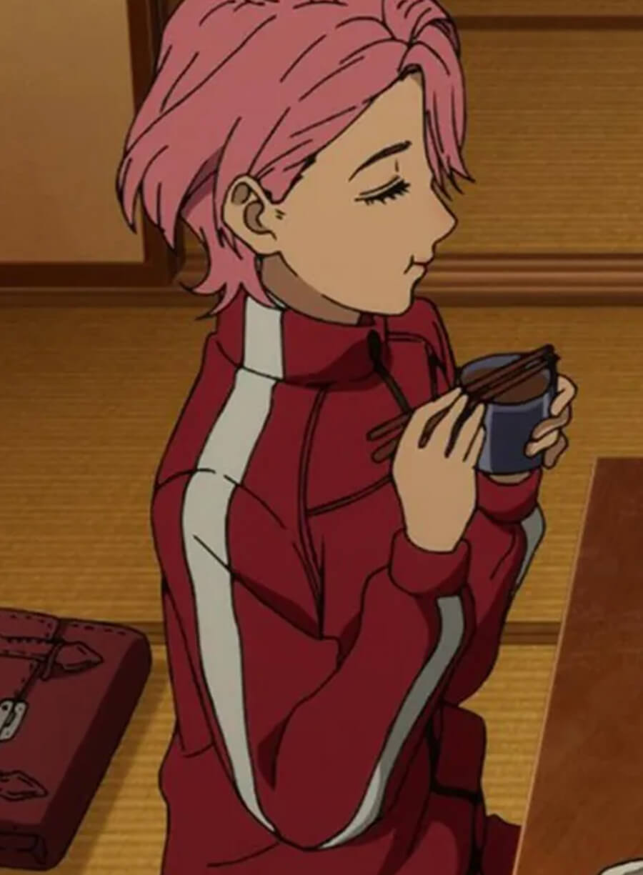 Dandadan Aira Shiratori Red Track Jacket
