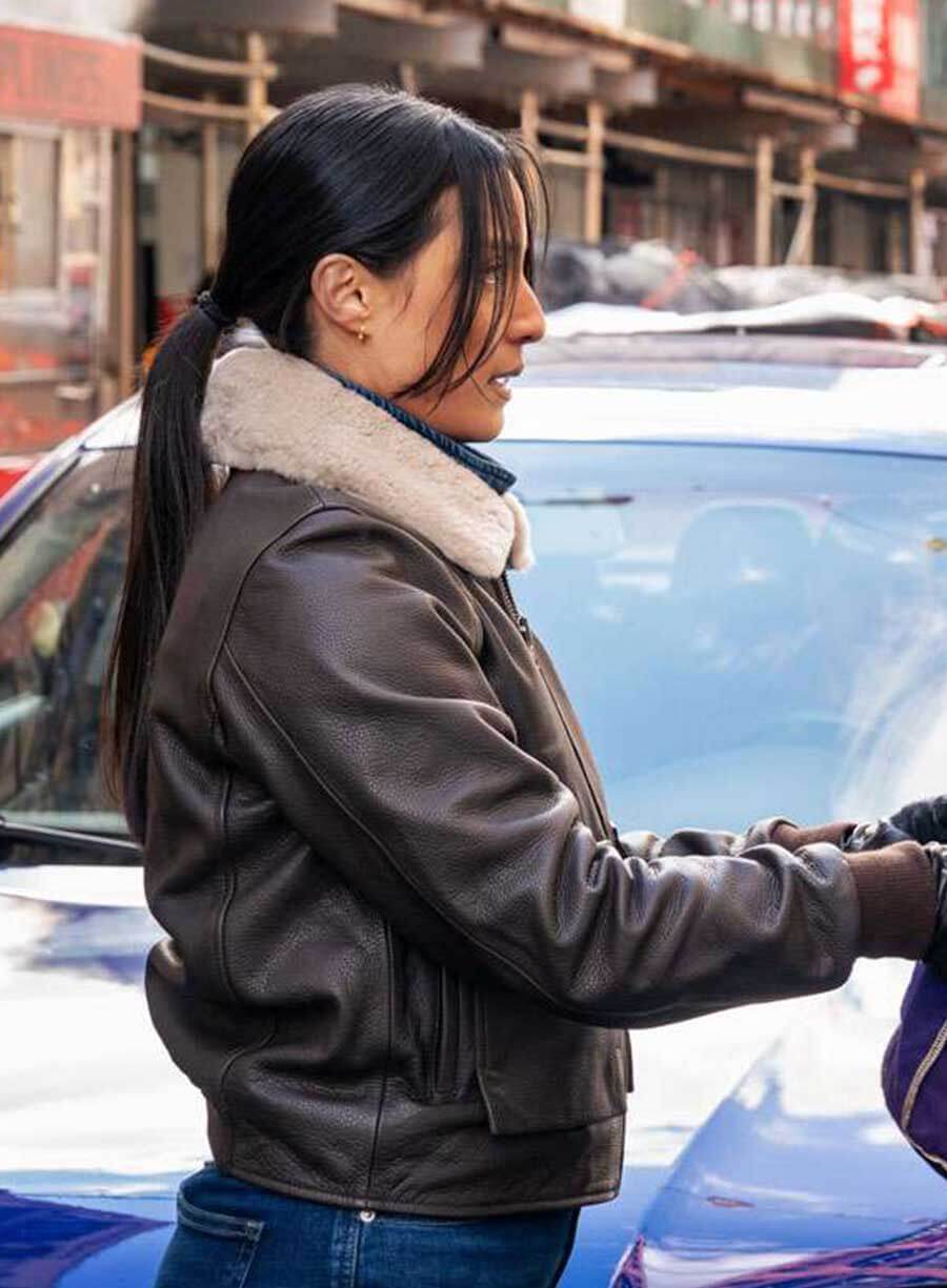 Dani Rhodes FBI S07 Shearling Leather Jacket