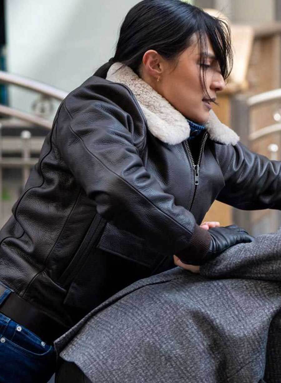 Dani Rhodes FBI S07 Shearling Leather Jacket