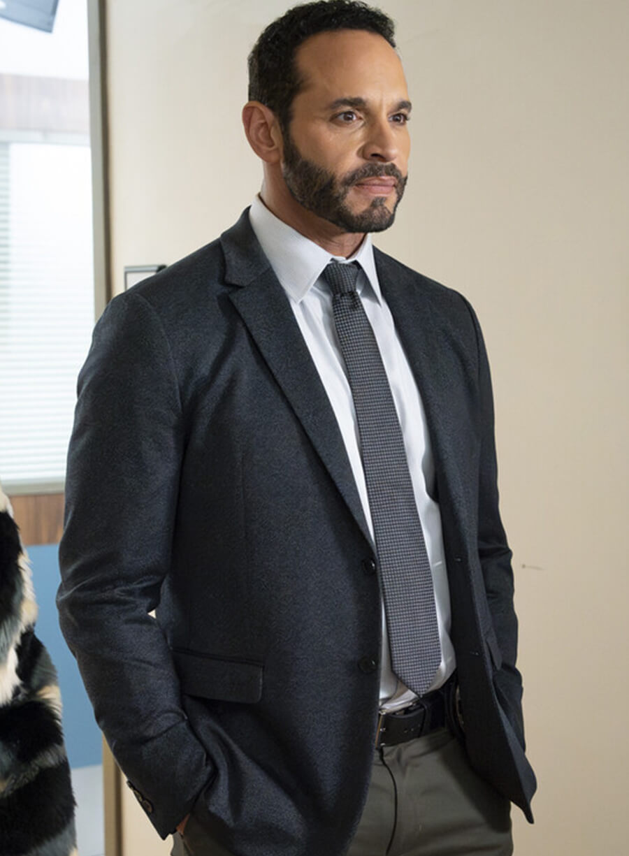 Daniel Sunjata High Potential Blue Blazer
