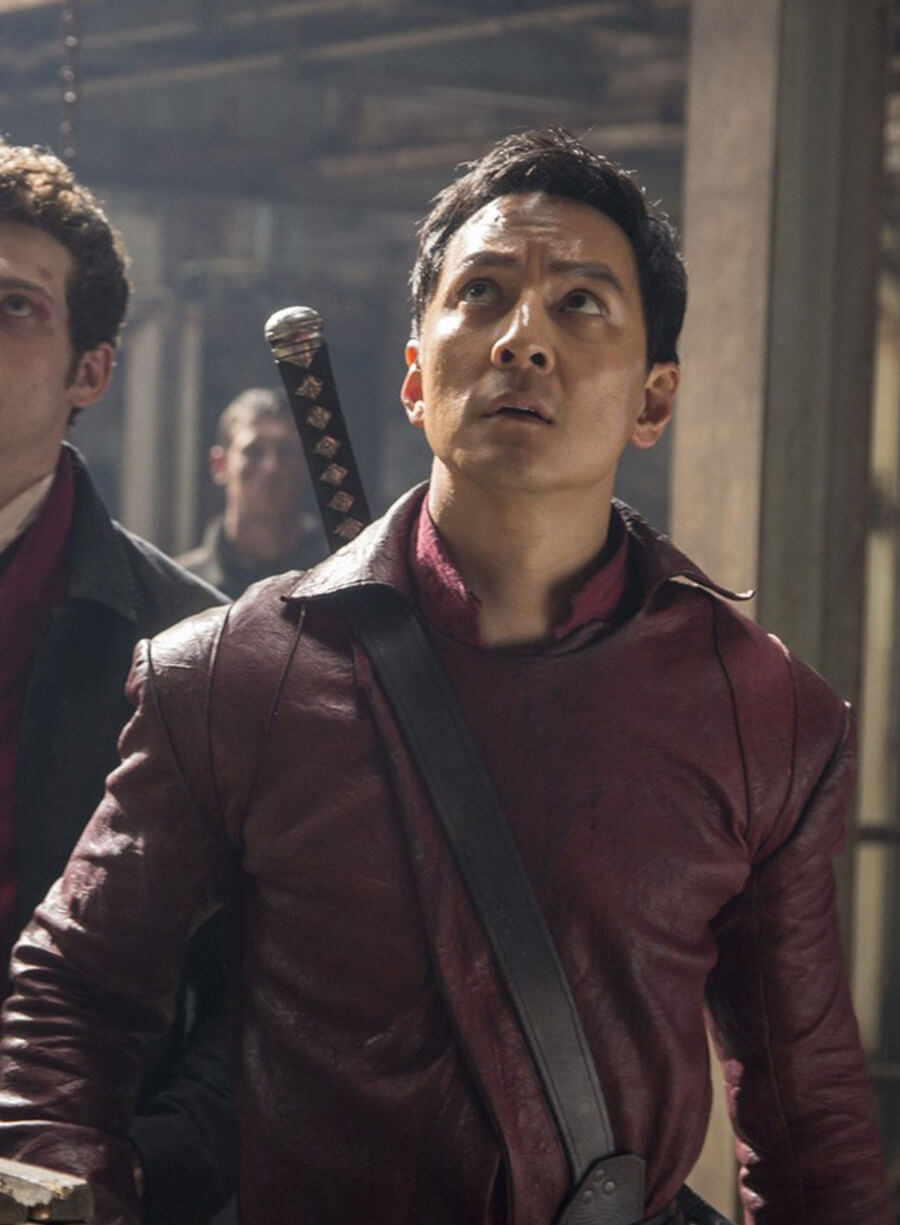 Daniel Wu Into The Badlands Maroon Leather Coat