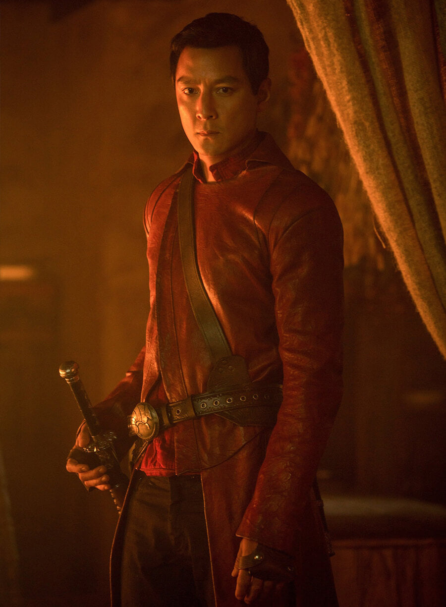 Daniel Wu Into The Badlands Maroon Leather Coat