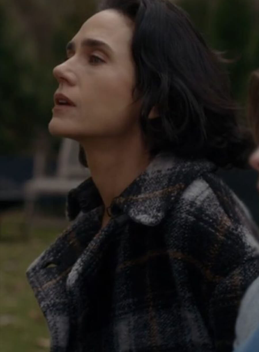 Daniela Vargas Dessen Dark Matter Plaid Wool Coat