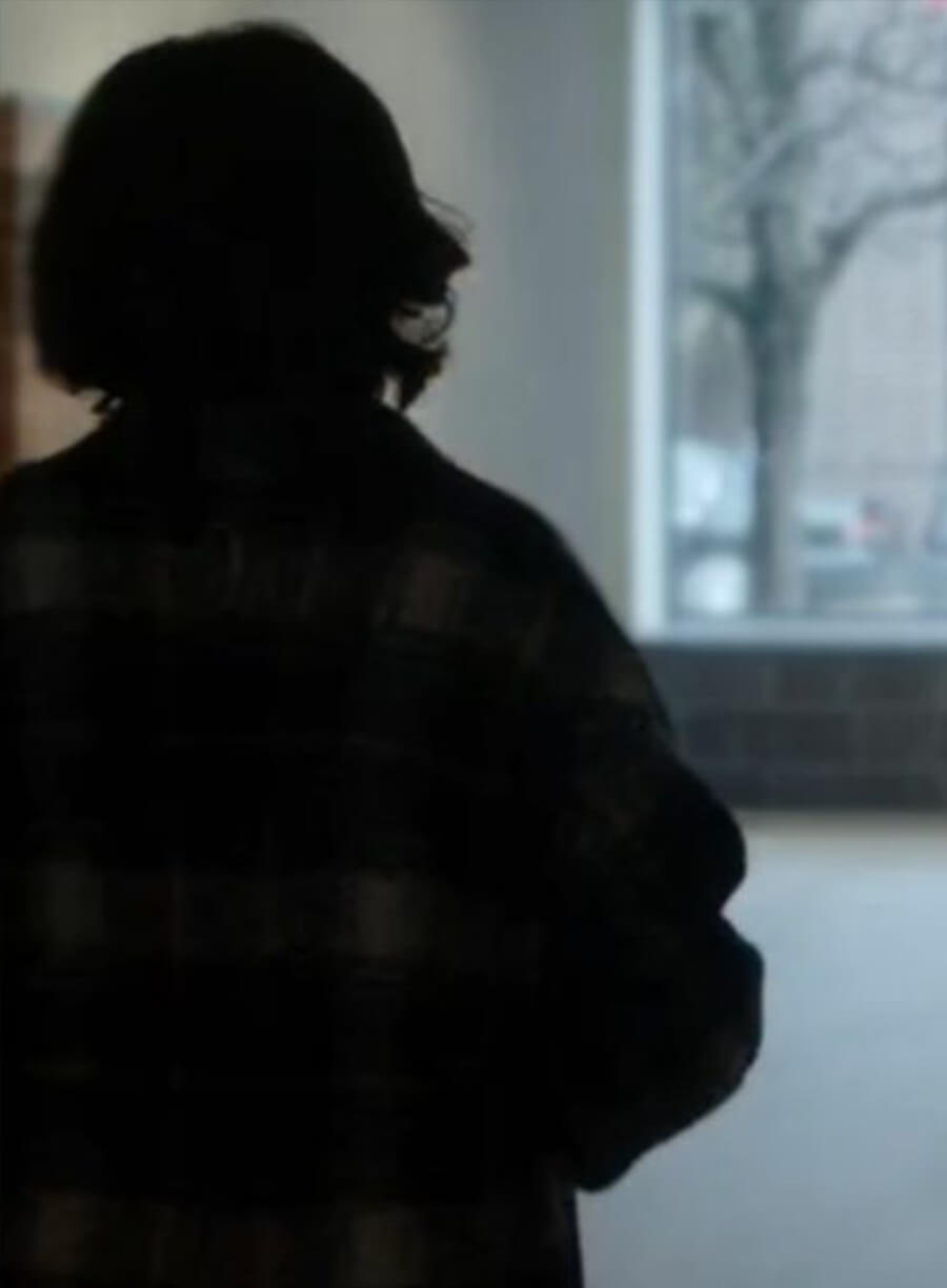 Daniela Vargas Dessen Dark Matter Plaid Wool Coat