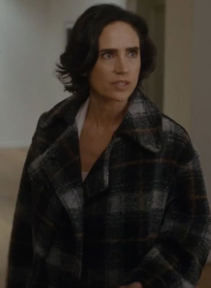 Daniela Vargas Dessen Dark Matter Plaid Wool Coat