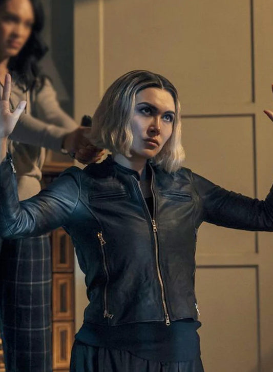 Daniella Pineda The Accountant 2 Black Leather Jacket