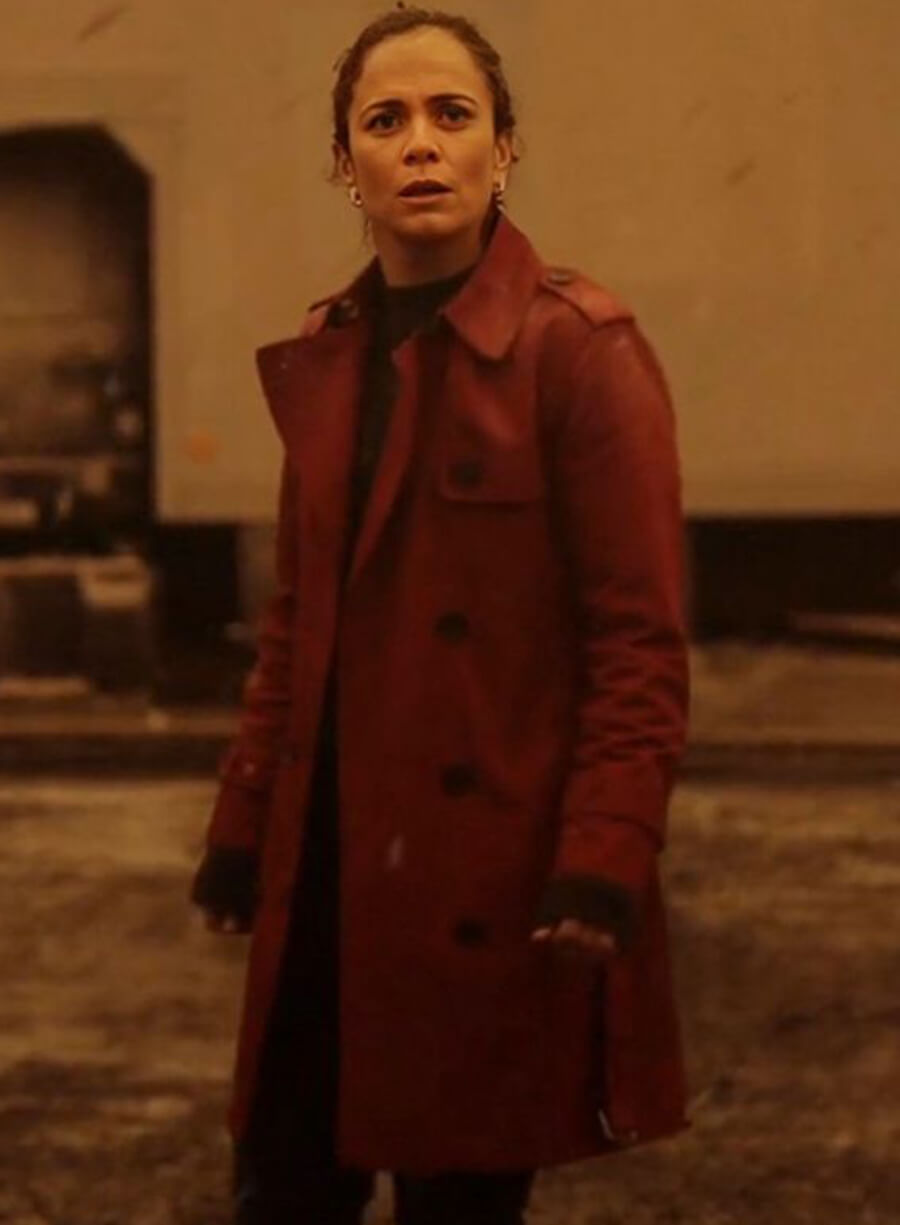 Dark Matter 2024 Amanda Lucas Red Coat