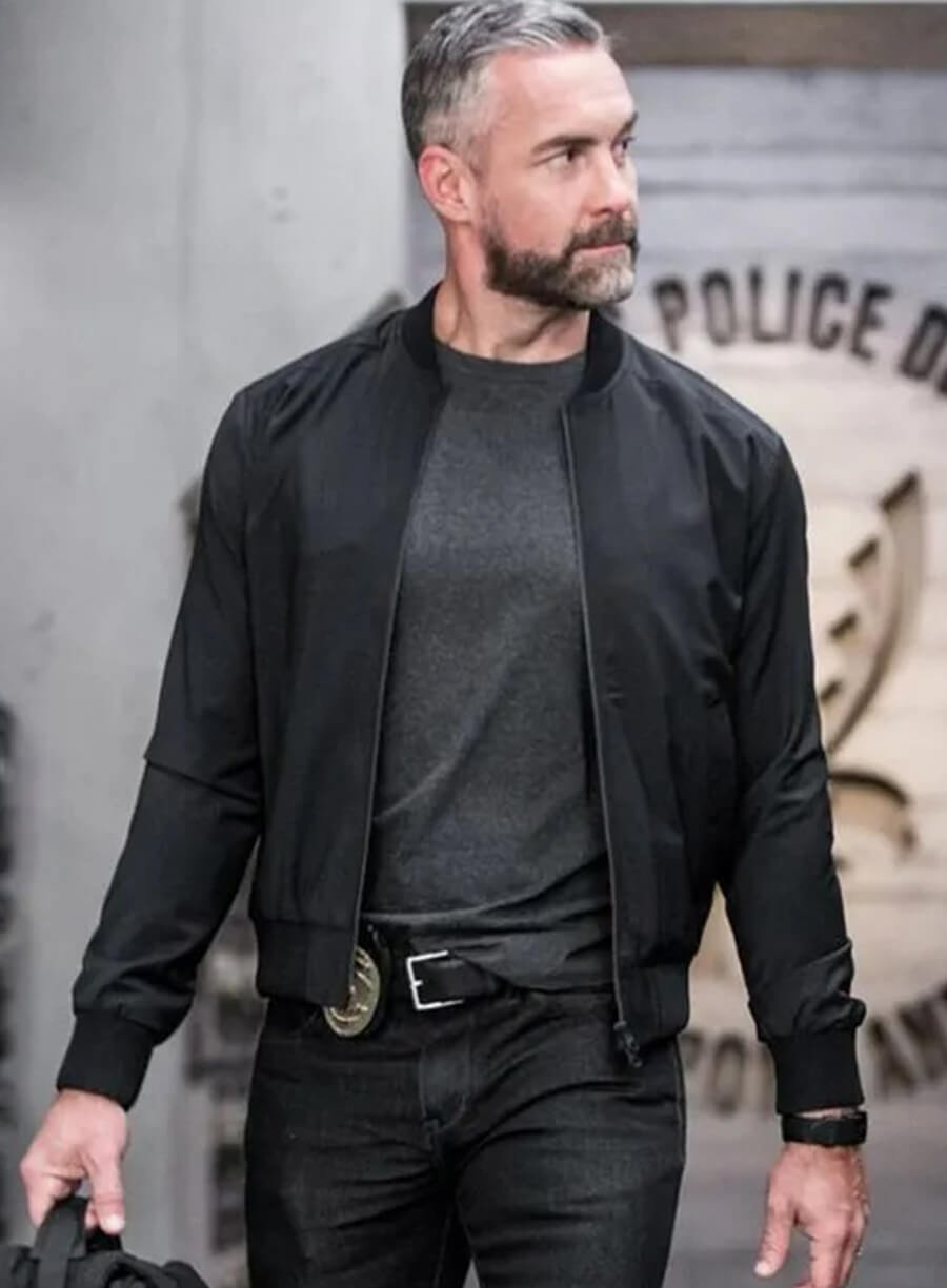 David Kay S.W.A.T. Black Bomber Jacket