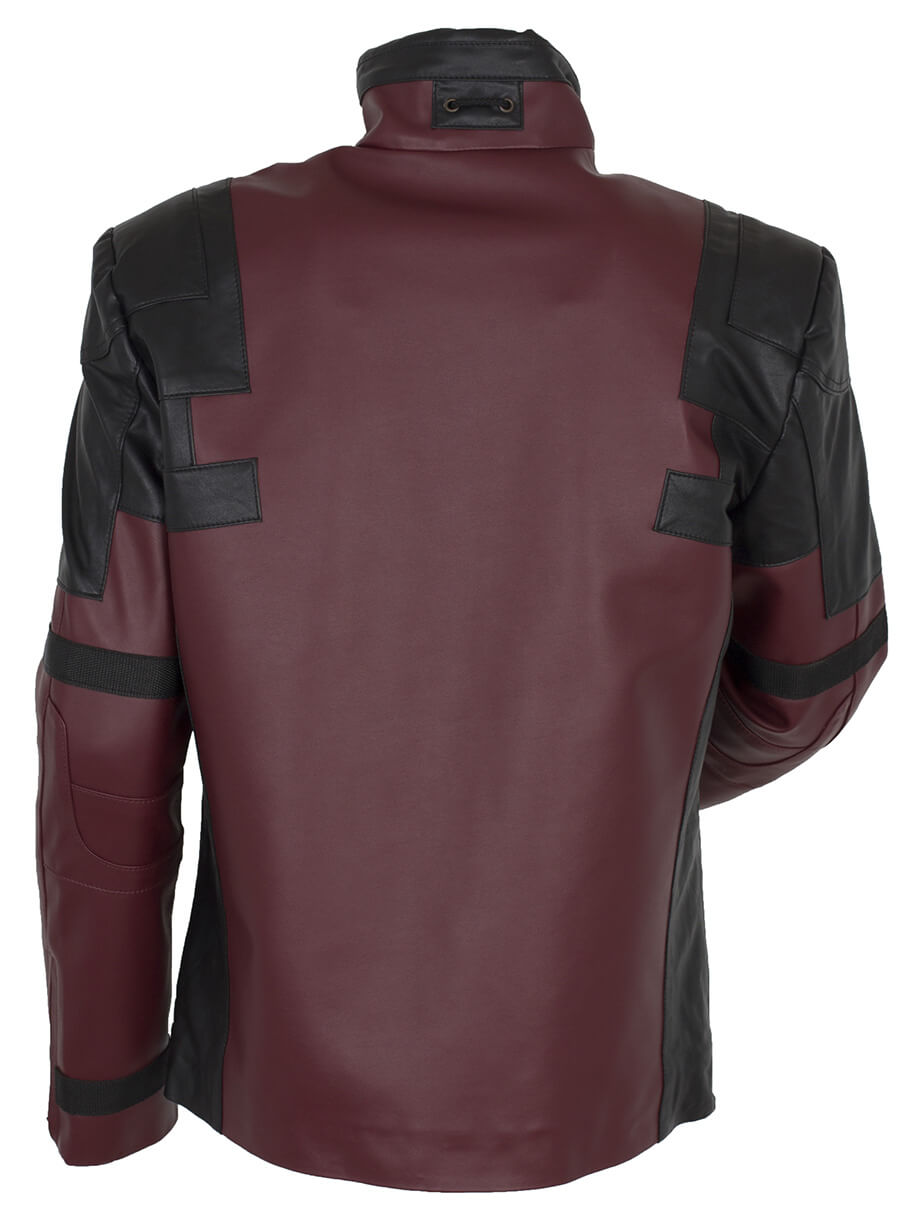 Deadpool Wade Wilson Maroon Jacket