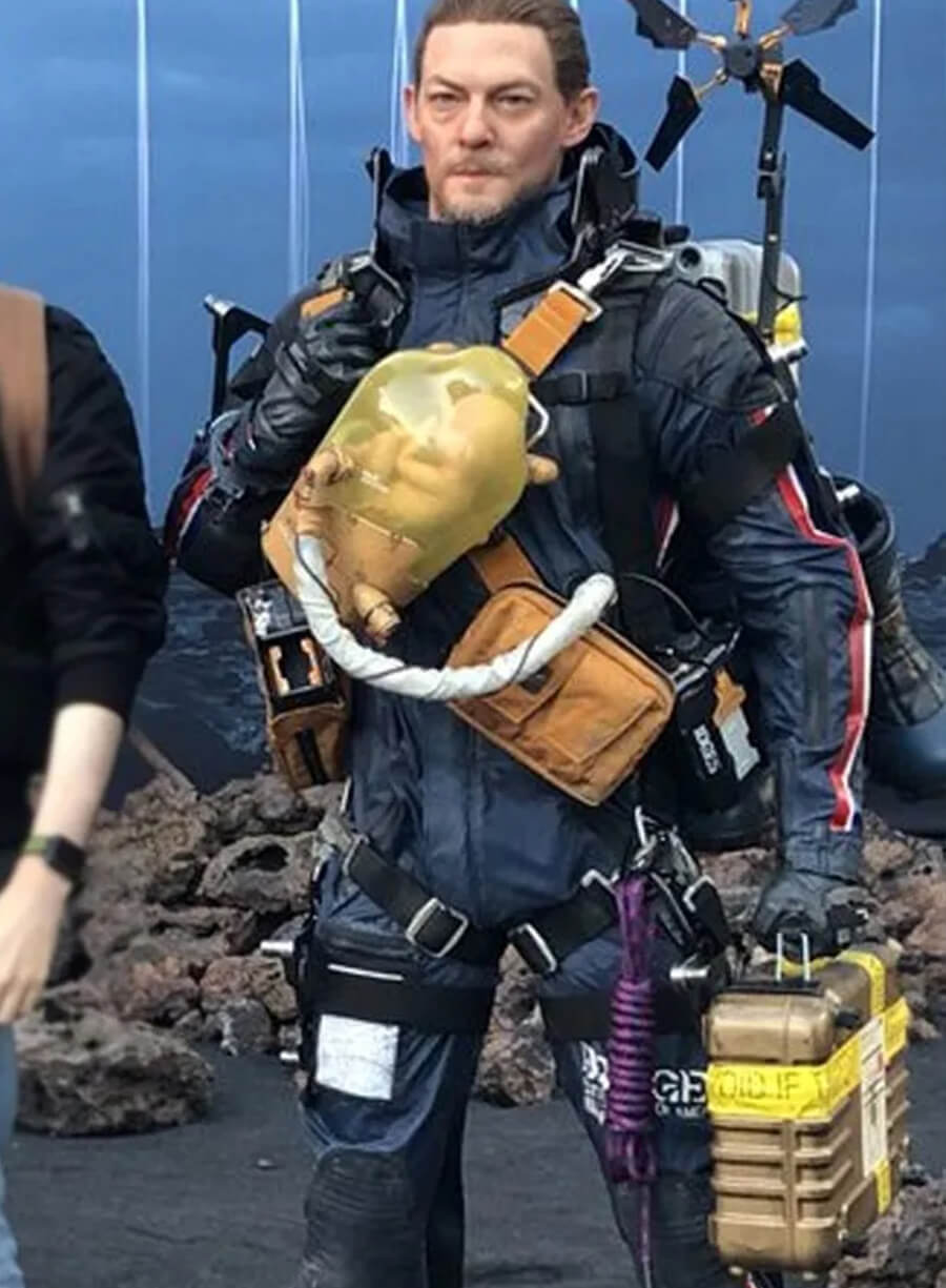 Death Stranding Sam Porter Bridges Blue Jacket