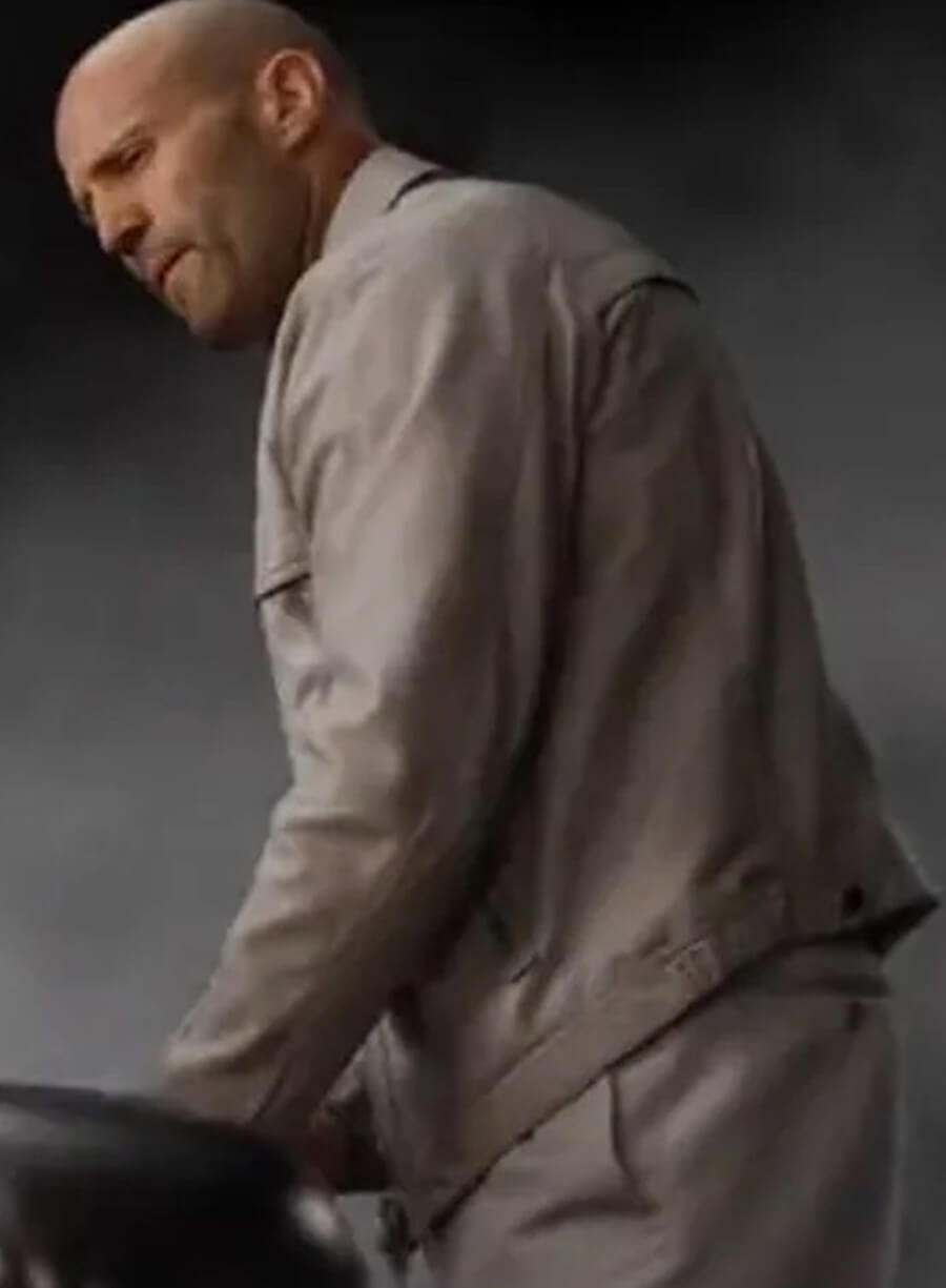 Deckard Shaw Fast X White Leather Jacket