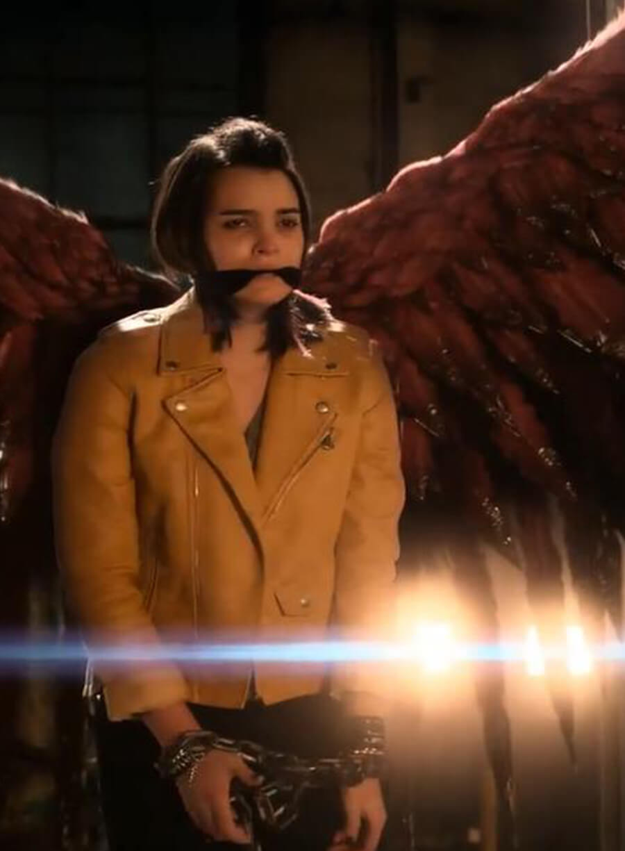 Decker Morningstar Lucifer Yellow Biker Jacket
