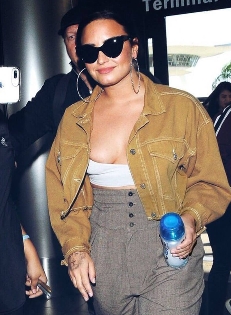 Demi Lovato Brown Jacket