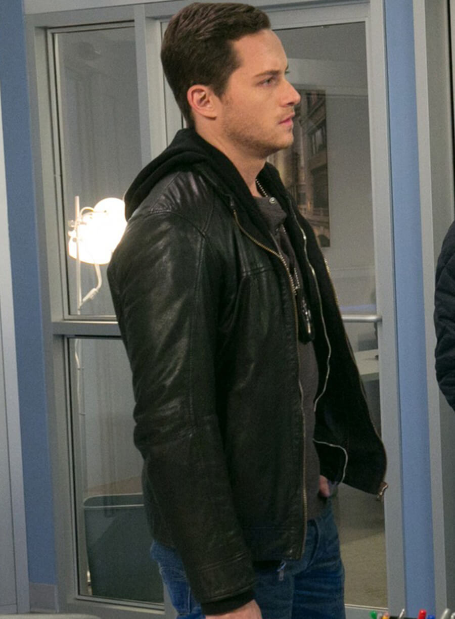 Detective Jay Halstead Chicago Med Black Leather Jacket