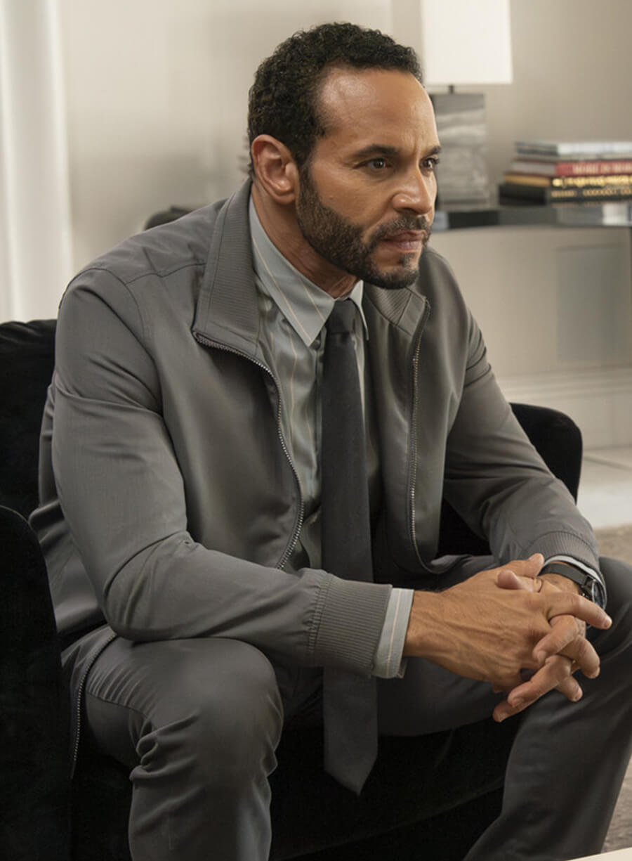 Detective Karadec High Potential Grey Bomber Jacket