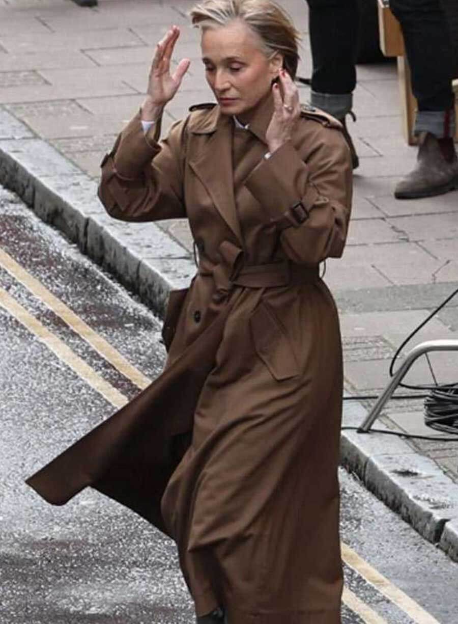 Diana Taverner Slow Horses Brown Coat