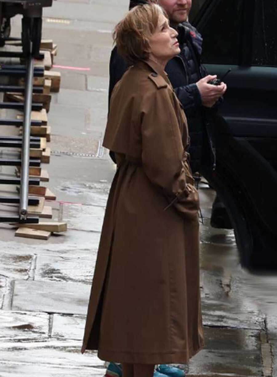Diana Taverner Slow Horses Brown Coat