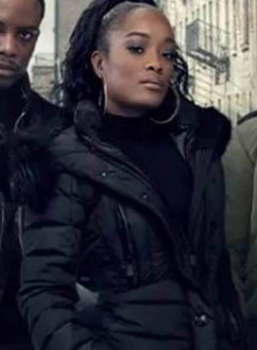 Diana Tejada Power Book II Ghost Black Parka Jacket