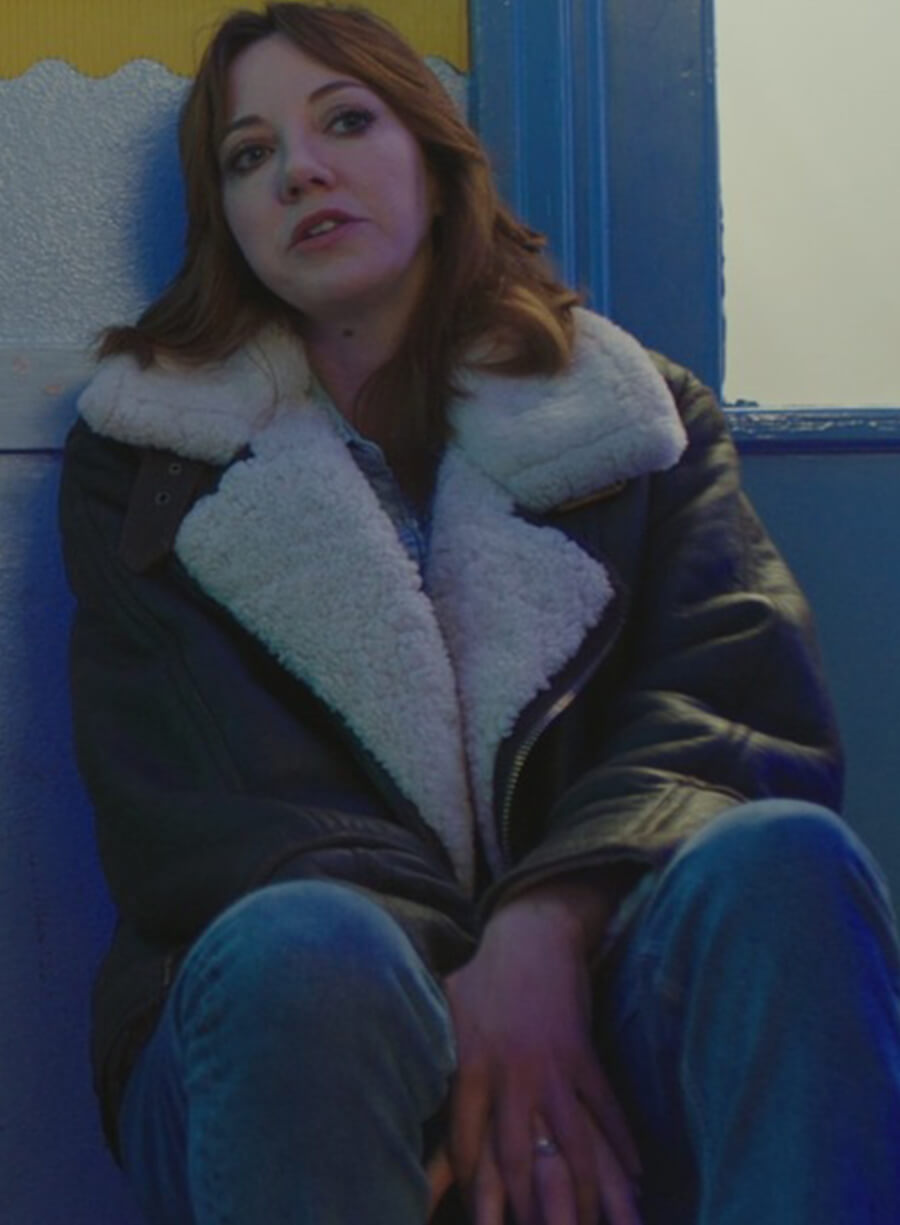 Diane Morgan Motherland S03 Shearling Leather Jacket