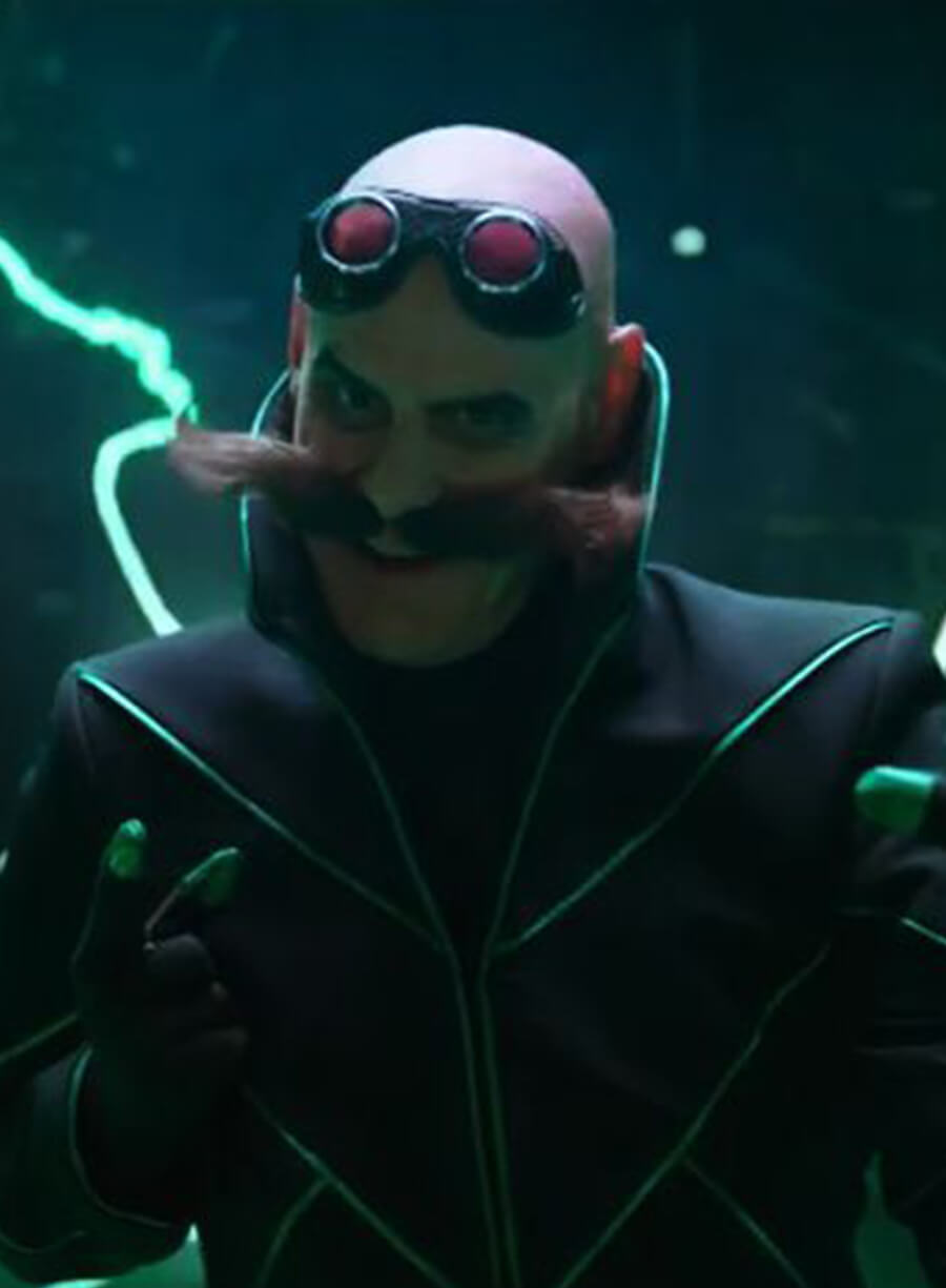 Doctor Eggman Sonic The Hedgehog Black Long Coat