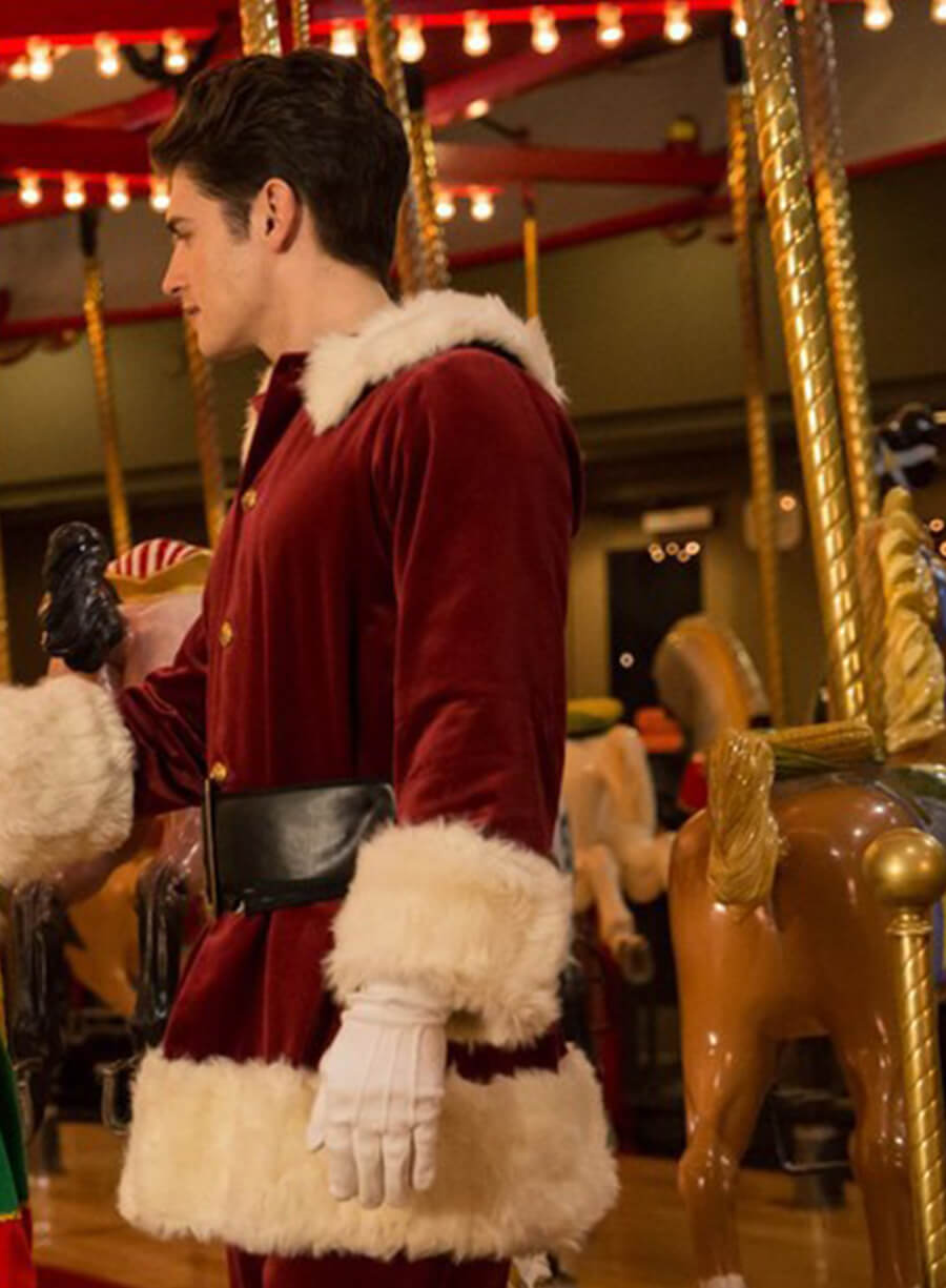 Dominic Wintergarden A Cinderella Story: Christmas Wish Red Santa Coat