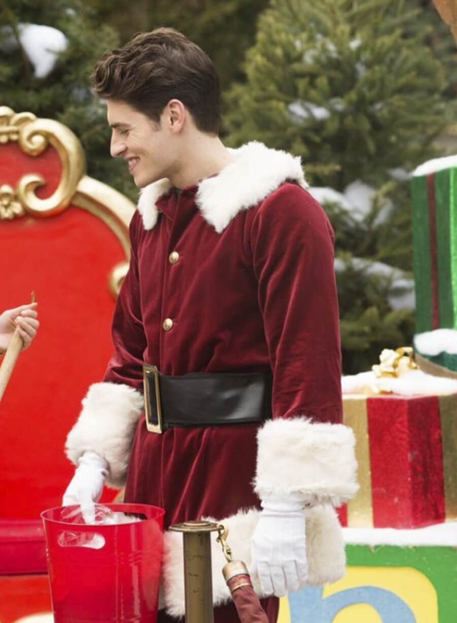 Dominic Wintergarden A Cinderella Story: Christmas Wish Red Santa Coat