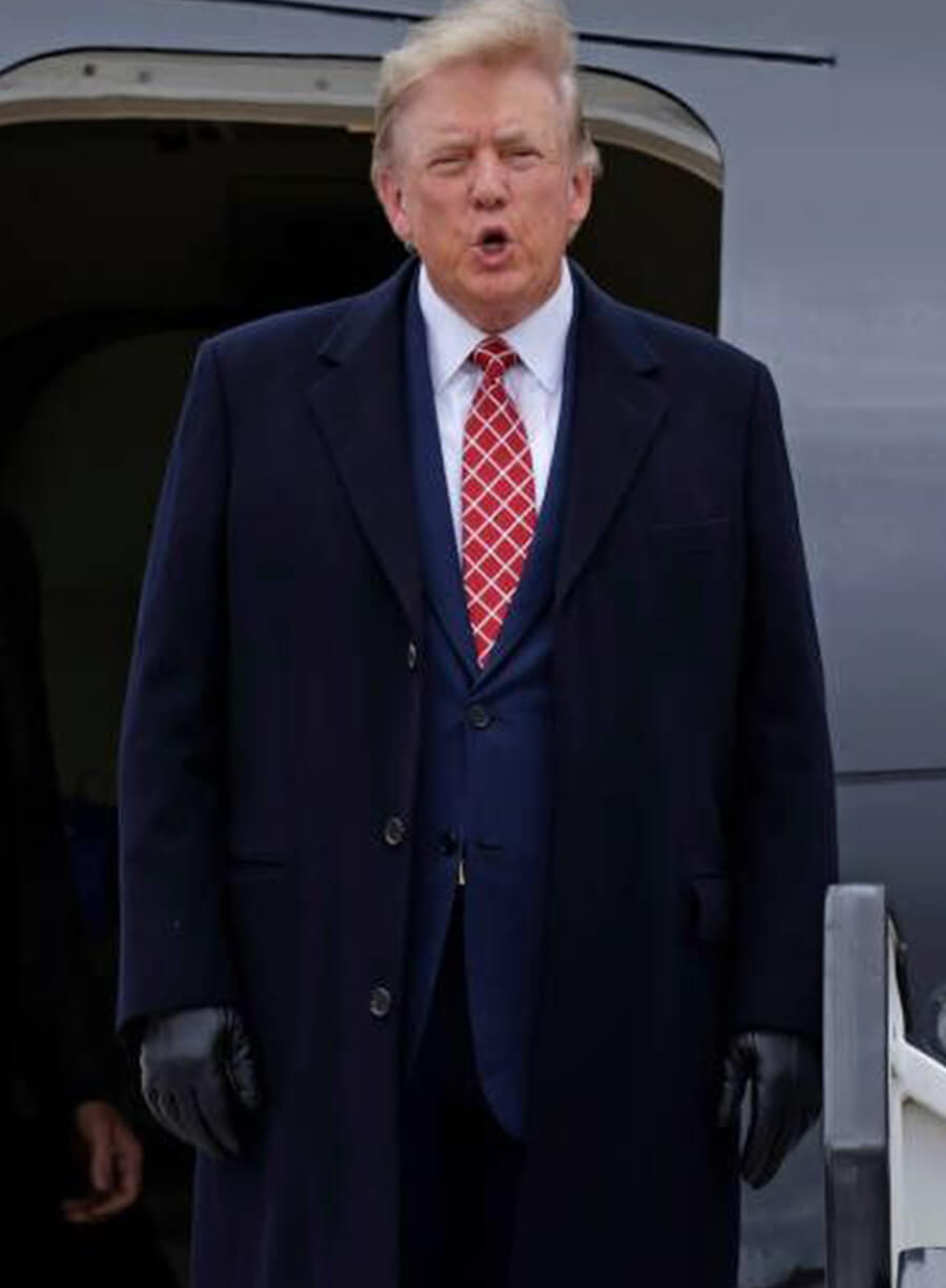 Donald Trump Black Wool Coat